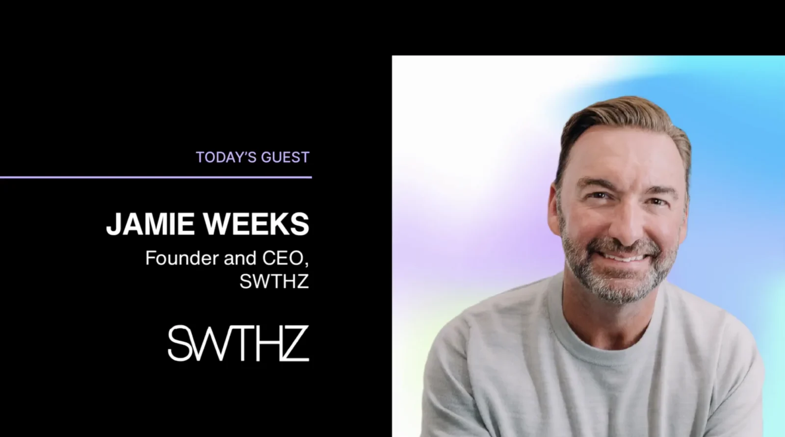 Unscripted podcast banner featuring Jamie Weeks of SWTHZ